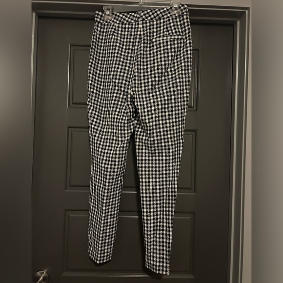 Zara hard to find rare black and white plaid 2 piece pants suit size medium - Picture 6 of 11